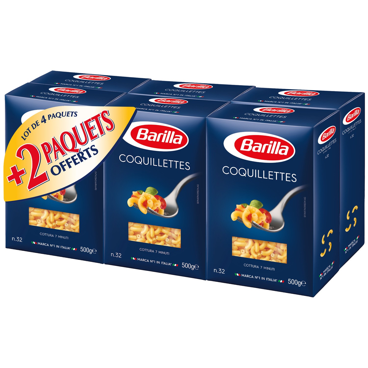 BARILLA Pates coquillettes BARILLA code EAN 8076809575188 