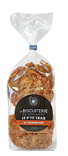 LA BISCUITERIE DE BRETAGNE LE P’TIT CRAQ AU CARAMEL SALÉ code EAN 8279138 
