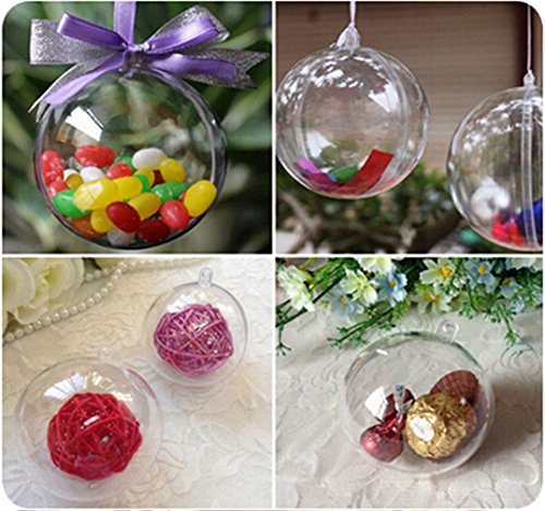 HENGSONG Boules De Noël Transparent Boules De D...