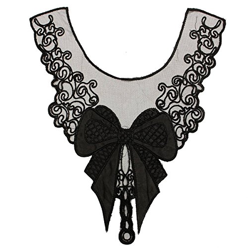 Femme col broderie dentelle bordure garniture d...