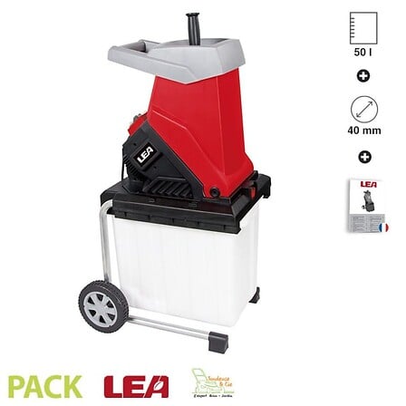 Broyeur de branches électrique 2500W coupe 40mm...