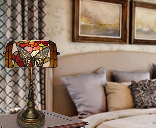 Lš¢mpara de mesa Mariage romantique papillon table de chevet Lampe Tiffany style europšŠen ršŠtro lampe chaude code EAN 8335856624295 