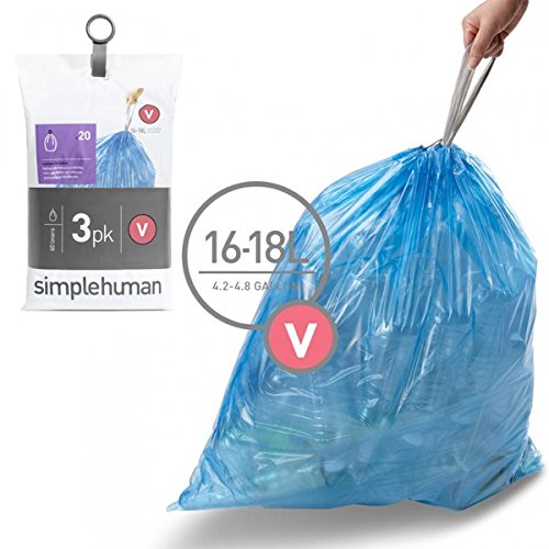 - cw0269 - 3 packs de 20 sacs poubelles de 16/1...