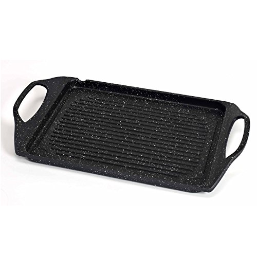 Kitchen Pro - plancha grill en pierre 34x26 cm tous feux dont induction + 2 maniques en silicone code EAN 8401336514889 