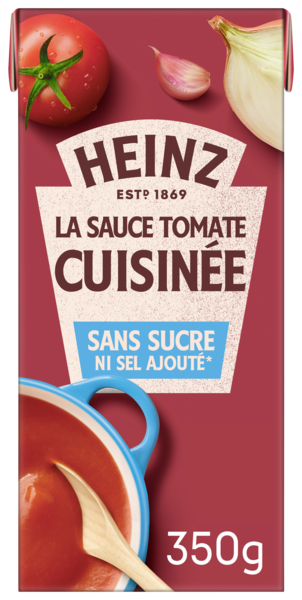 SAUCE TOMATE CUISINÉE SANS SUCRE NI SEL AJOUTES
