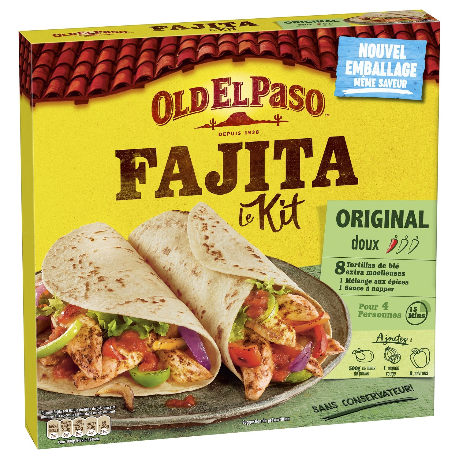 Kit pour Fajitas  OLD EL PASO