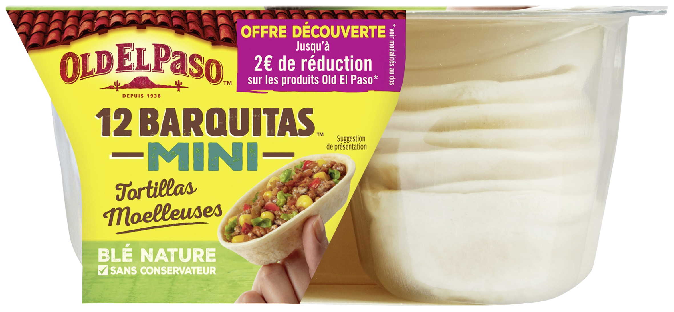 Mini Barquitas blé nature Old El Paso