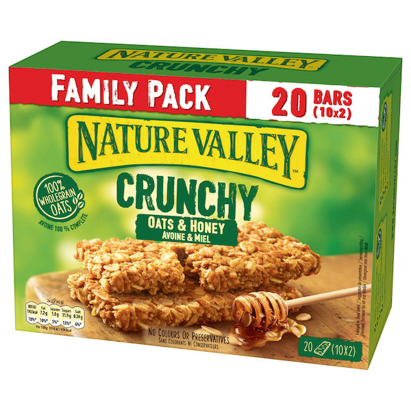 Barres de céréales Crunchy miel et avoine 8410076600837 NATURE VALLEY Barres de céréales Crunchy miel et avoine 8410076600837 NATURE VALLEY