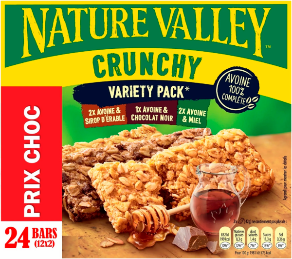  Barres De Céréales Crunchy Variety Pack Nature Valley code EAN 8410076602329 