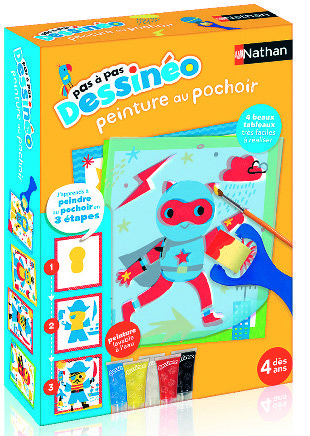 DESSINÉO PEINTURE AU POCHOIR PERSONNAGES