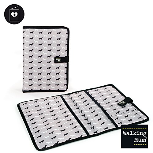Protège carnet de santé walkie - gris