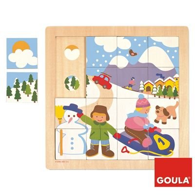 - 53088 - jouet en bois - eveil - puzzle - hiver