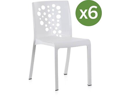 Lot de 6 chaises jardin 