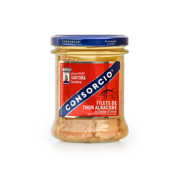 CONSORCIO FILETS DE THON ALBACORE À L'HUILE D'OLIVE VIERGE 
 code EAN 8410628463293 