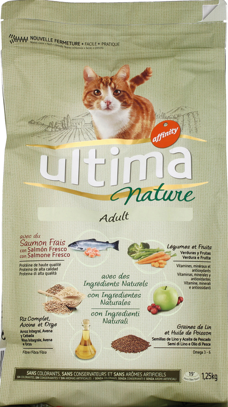 CROQUETTES CHAT ADULTE AU SAUMON ULTIMA NATURE