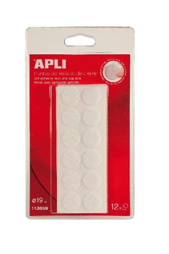 APLI Pastilles auto-agrippantes adhésives blanc...