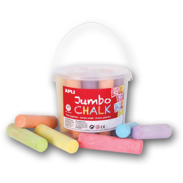 POT 20 CRAIES GÉANTES COULEURS ASSORTIES 
