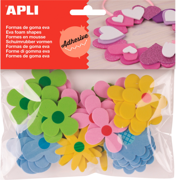 APLI SACHET MOUSSE FLEURS ADHESIVE 40PCS 
 code EAN 8410782151401 