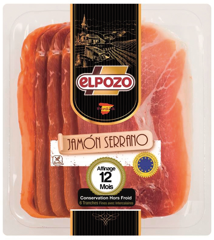 JAMÓN SERRANO 12 MOIS D'AFFINAGE elpozo