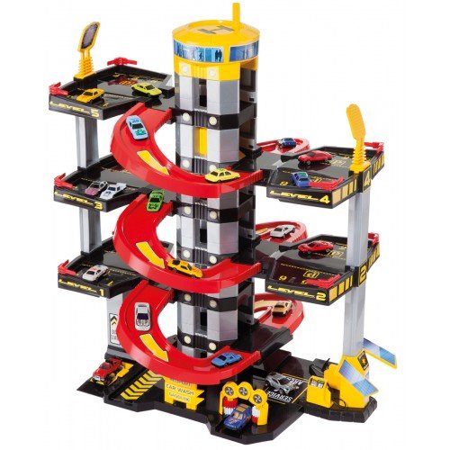 - 2077534 - parking avec 6 étages - noir/rouge