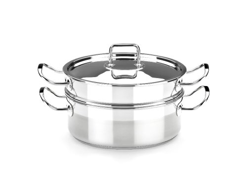 BRA Profesional set de cuisine à la vapeur avec couvercle, en acier inoxydable 18/10 20 cm code EAN 8411796081913 