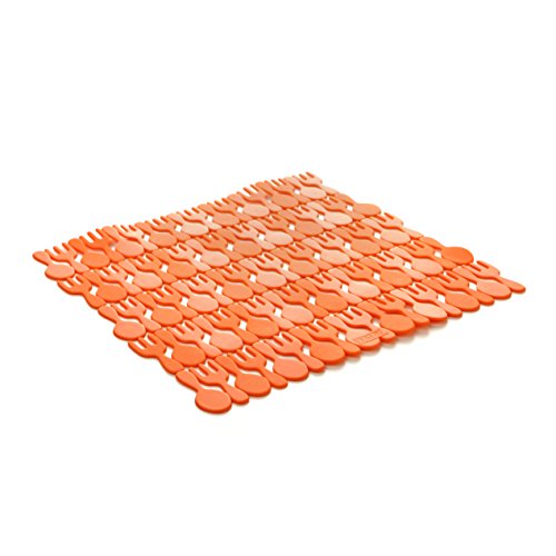 TATAY 1128003 Tapis d'Evier Plastique Orange 28...