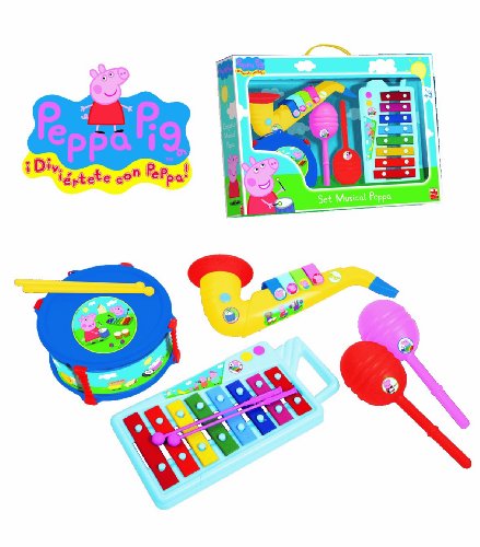 REIG Reig - 2324 - Instruments De Musique - Set Xylophone, Tambour, Saxophone Et Maracas - Peppa Pig code EAN 8411865023240 