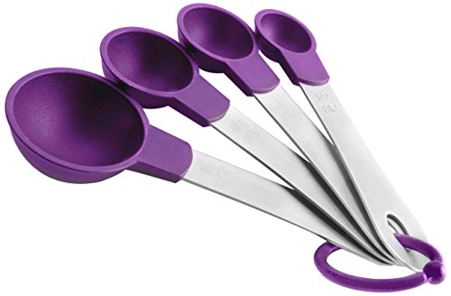 736800 lot de 4 cuillères à mesurer nylon/inox