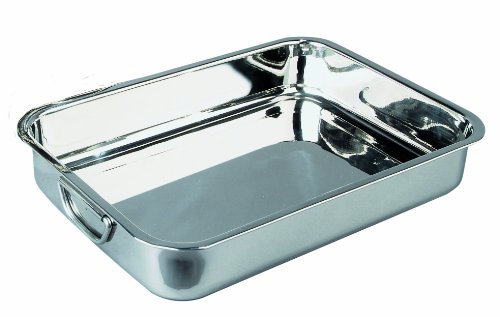 Ibili 651440 plat à rôtir en inox avec anses pliantes métalliques 40x28x7 cm clásica code EAN 8411922204377 