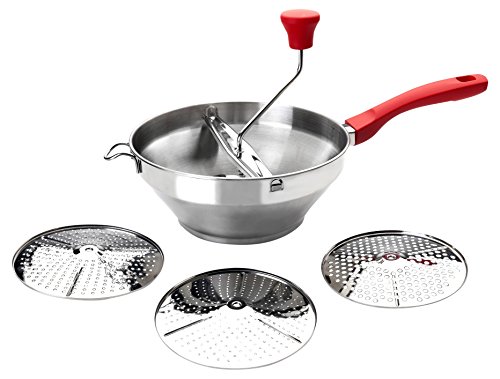 742424 presse purée avec 3 disques inox argent ...