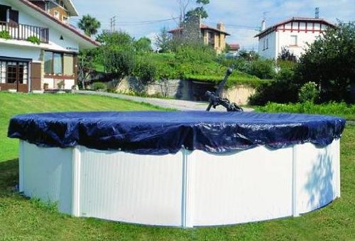 Bâche d'hivernage pour piscine hors-sol ovale d...