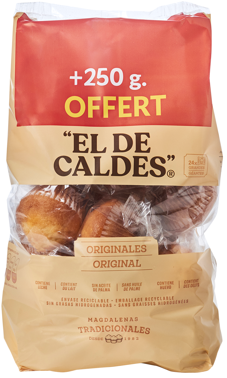 “EL DE CALDES” MAGDALENAS code EAN 8412166100098 