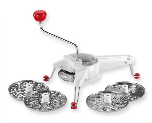 109 moulin à légumes en acier inoxydable, blanc