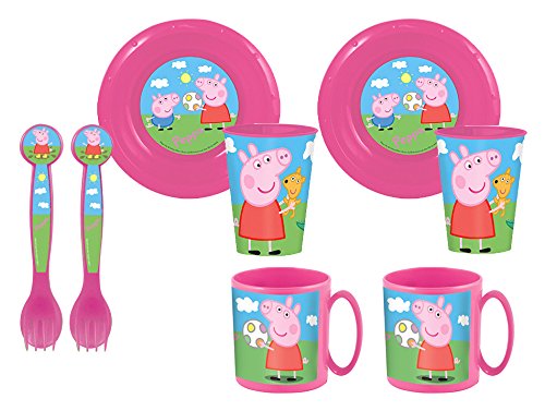 Duplo – set de 2 assiettes, 2 bols, 2 gobelets ...