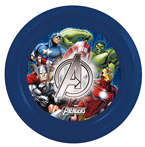 Boyz Toys boyztoys "Avengers Assemble, Assiette, en plastique, bleu 8412497538126 (8412497538126)
