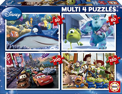 - 15615 - puzzle - multi 4 en 1 pixar 8412668156159 Educa - 15615 - puzzle - multi 4 en 1 pixar 8412668156159 Educa