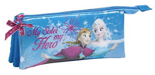 La Reine des Neiges-triple Trousse 22 x 9 x 3 c...