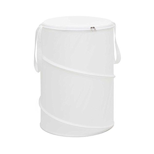 2310 panier à linge polyester blanc 35 x 40 x 2...