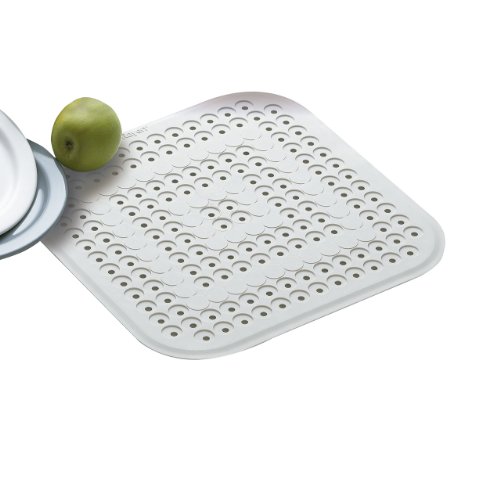 2330 tapis fond évier caoutchouc naturel blanc ...