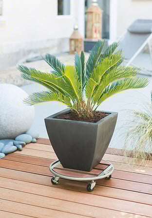 NORTENE Roule pot Metalwood Diam 35cm