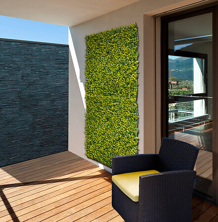 Panneau décoratif synthétique - Jasmin Vert - 1x1m