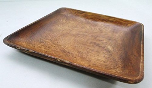 Générique Assiette bois carre plat aperitif dinatoire Tapas Sushi 20cm code EAN 8414033108947 