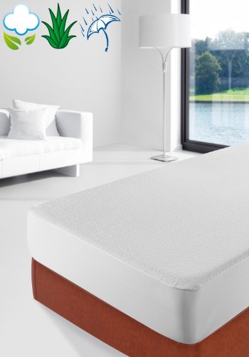 Protège matelas imperméable avec traitement alo...