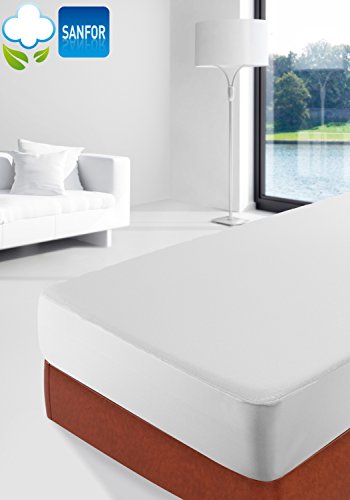 - housse de matelas flanelle/molleton 100% coto...