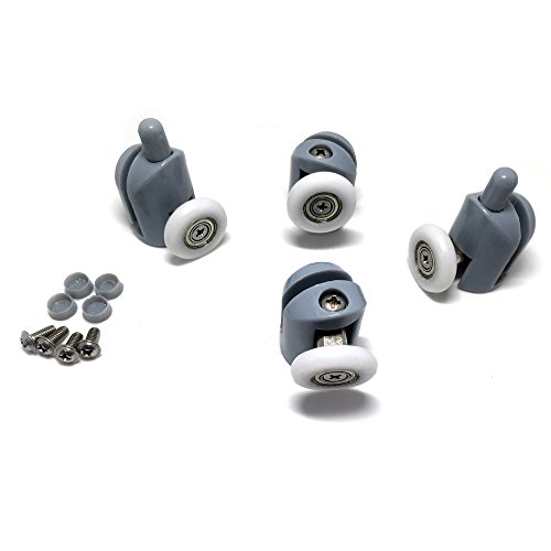 4 x rouleaux de porte de douche partialité/cour...