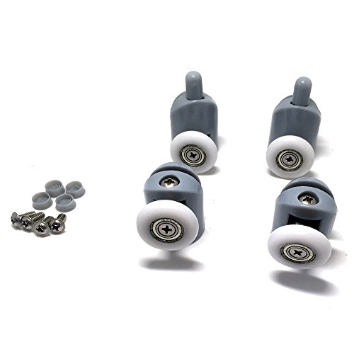 4 x rouleaux de porte de douche partialité/cour...