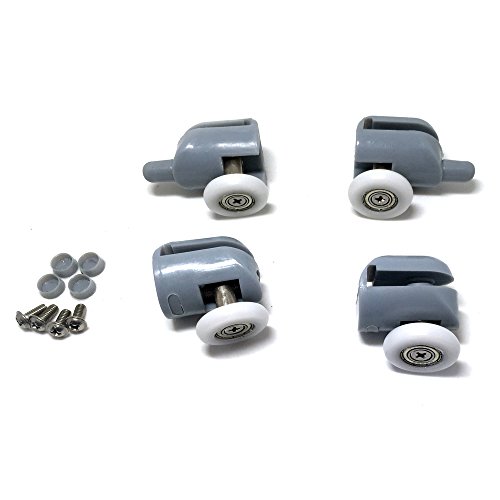 4 x rouleaux de porte de douche partialité/cour...