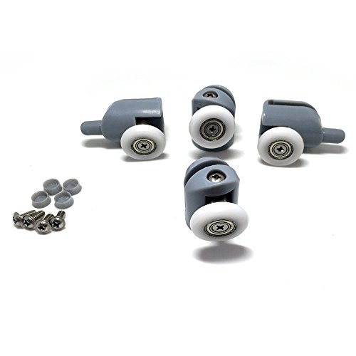 4 x rouleaux de porte de douche partialité/cour...