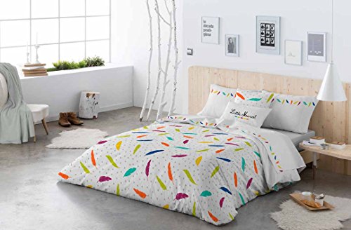 HOUSSE DE COUETTE 200x220 BRIE MULTI