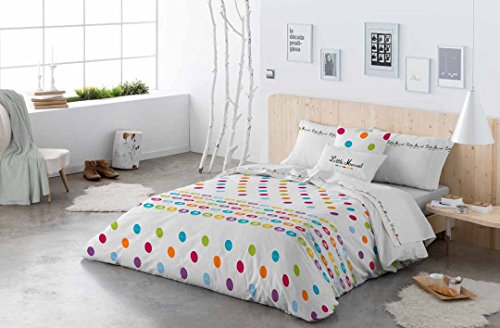 HOUSSE DE COUETTE 200x220 KISS COLLAGE MULTI